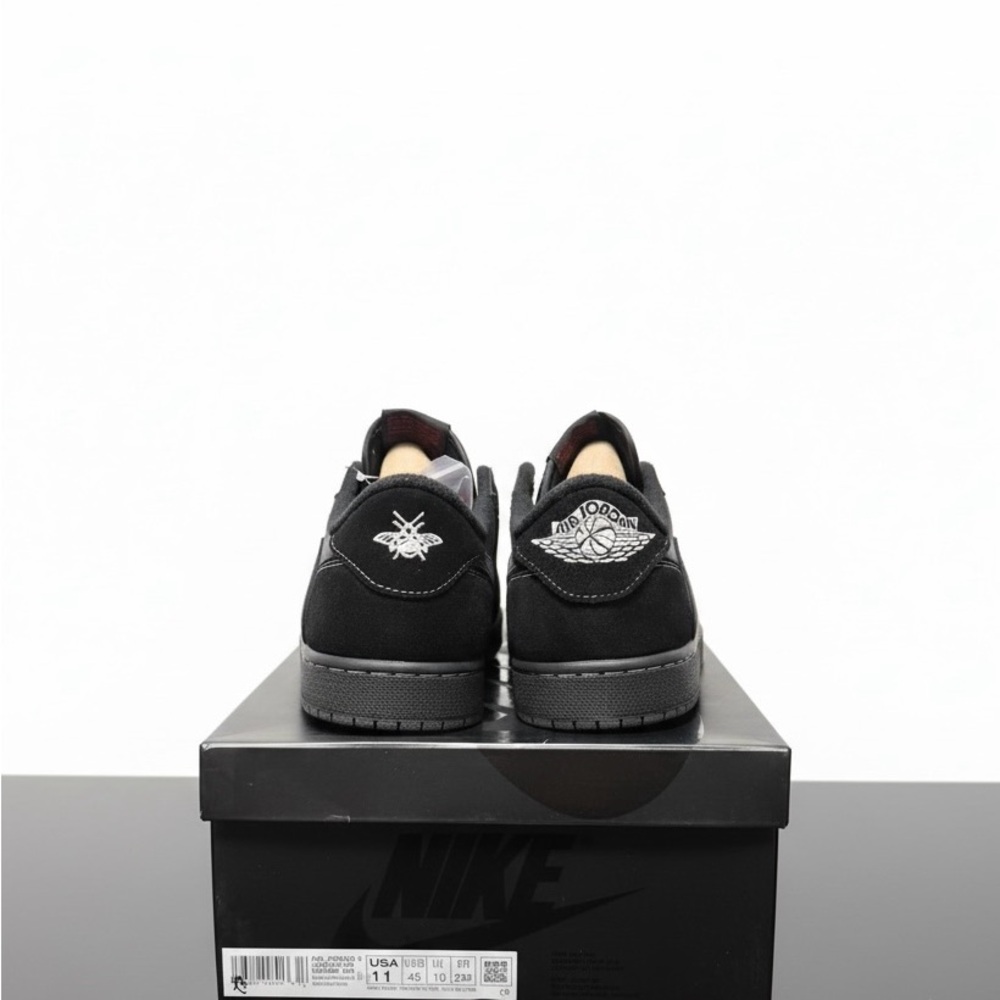 Travis Scott Phantom Black AJ1 Retro Low OG SP/ DM7866-001 - Picture 2 of 12